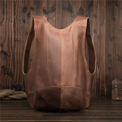 Cool and Unique Leather Mens Backpack School Backpack Travel Backpack for Men