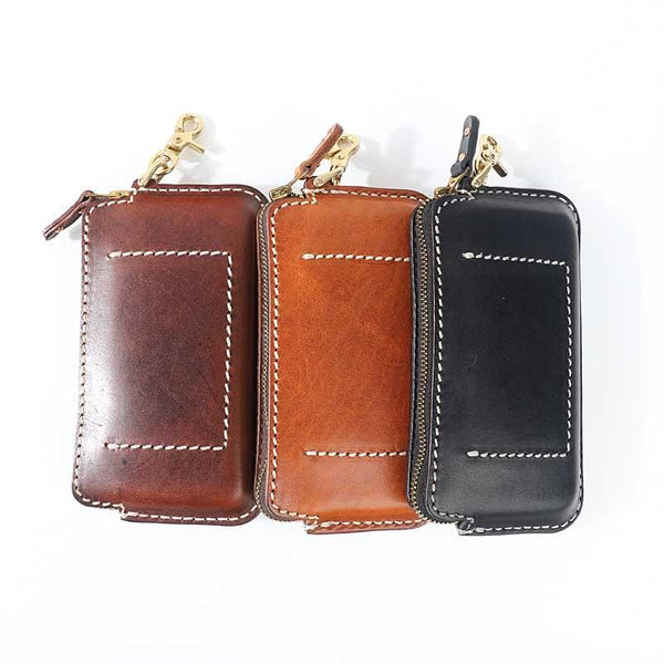 Fashion Black Leather Mens Long Wallet Brown Chain Wallet Biker Chain Wallet Clu YBL02182048