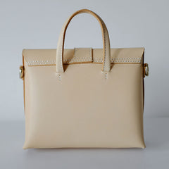 Fashion Leather Beige Womens Handbag Shoulder Bag Crossbody Purse for Women