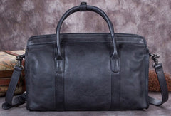 Genuine Leather Handbag Briefcase Bag Vintage Crossbody Bag Shoulder Bag Purse For Women Mens