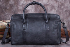 Genuine Leather Handbag Briefcase Bag Vintage Crossbody Bag Shoulder Bag Purse For Women Mens - EverHandmade