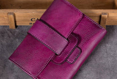 Genuine Leather Wallet Vintage billfold Wallet Purse For Men Women