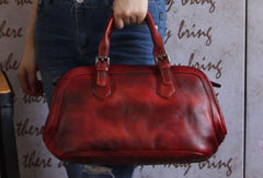 Genuine Leather Handbag Vintage Crossbody Bag Shoulder Bag Purse For Women