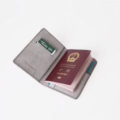 Handmade Leather Cute Womens Long Passport Wallet Travel Wallet for Women