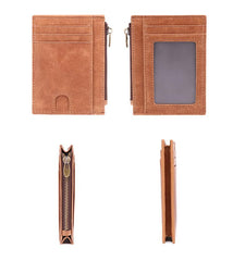 RFID Leather Mens Small Wallet Cardholder Wallet Front Pocket Wallets for Men
