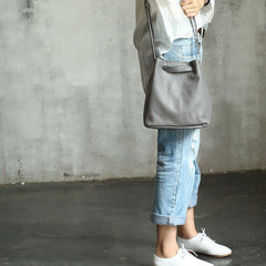 Vintage WOMENs LEATHER Bucket Purse Bucket Shoulder Purse FOR WOMEN