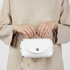 Cute Leather Womens Mini Chain Purse Makeup Handbags Chain Shoulder Bag for Women