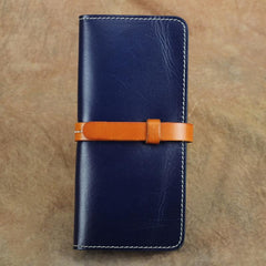 Handmade Womens Leather Long Wallet Bifold Long Wallets Card Wallet Clutch Wallet for Ladies