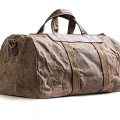 Canvas Mens Weekender Bag Travel Bag Duffle Bags Overnight Bag Holdall Bag for men