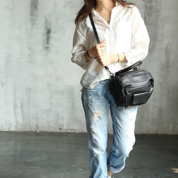 Vintage WOMENs LEATHER Work Handbag Fashion Shoulder Bag Purse FOR WOMEN