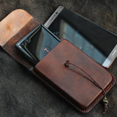 Cool Handmade Coffee Leather Mens Holster 6