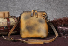 Genuine Leather Handbag Shell Style Bag Crossbody Bag Shoulder Bag Purse For Women - EverHandmade