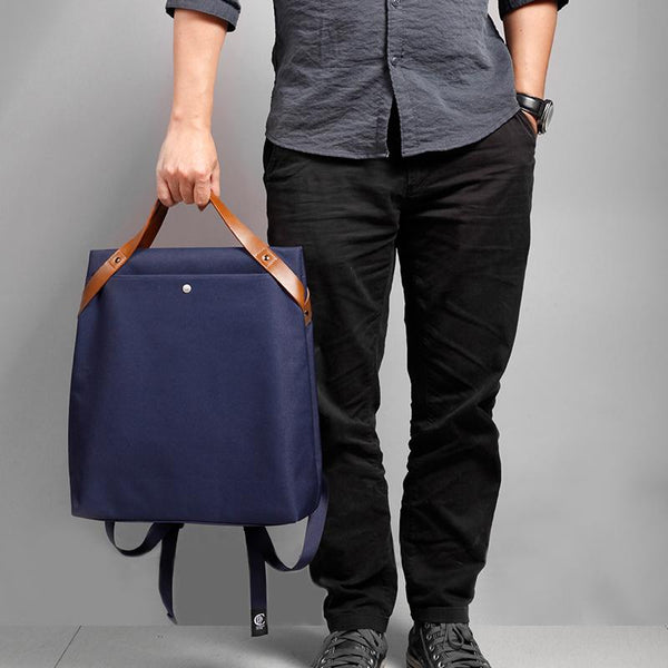 Cool Polyester Cloth PVC Men's Travel Backpack Large Briefcase Computer Handbag XFZ01692053