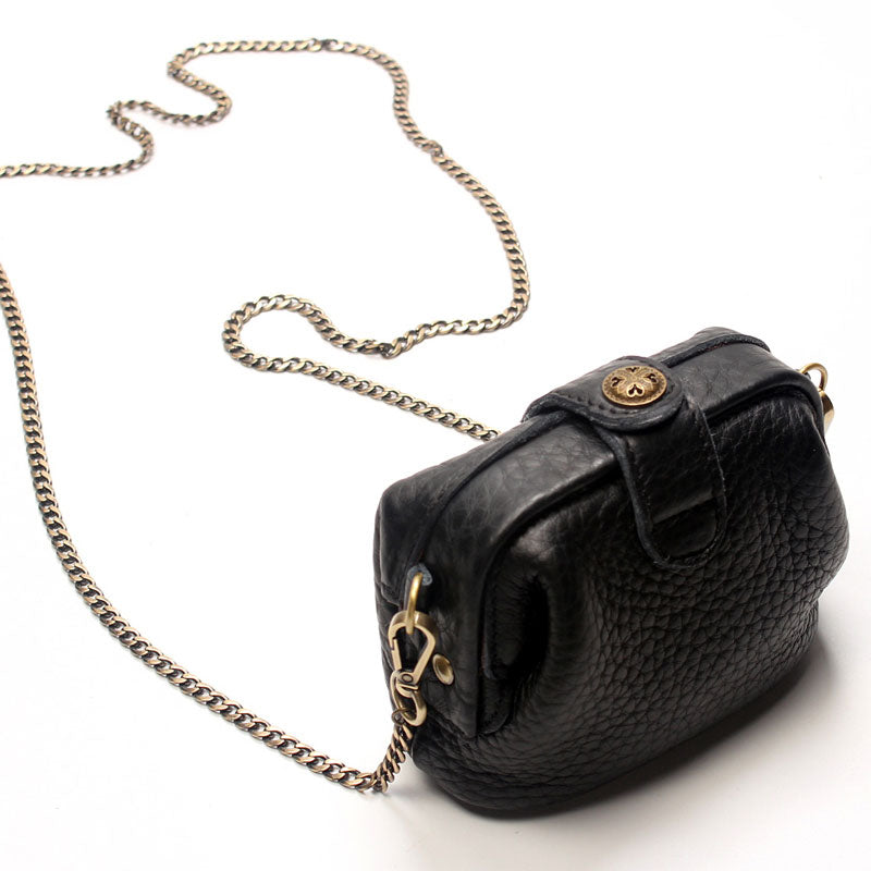 Vintage LEATHER WOMEN Mini Doctor Purse Chain SHOULDER BAG Purses FOR