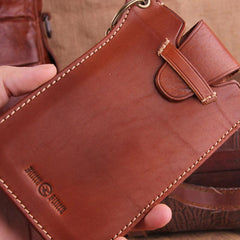 Genuine Leather Mens Cool Phone Key Wallet Card Slim Wallet Key Holder Car Key Case for Men