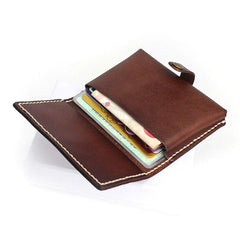 Leather Mens Small Card Wallets Front Pocket Wallet Cool Change Wallet for Men