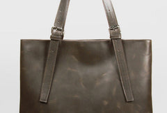 Handmade Leather handbag shoulder bag large tote for women leather shopper bag