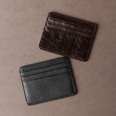 Leather Mens Cool Slim Front Pocket Wallets Leather Wallet Men Small Wallets  for Men