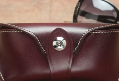 Handmade Genuine Leather Glasses Case Box Wallet Bag For Mens