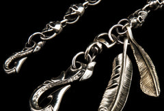 Brass biker trucker Skull punk Chain for chain wallet biker wallet trucker wallet