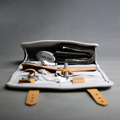 Fashion Canvas Men's Trifold Multi-Function Digital Storage Clutch Mobile Phone Bag For Men