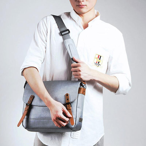 Cool Oxford Cloth Gray Men's Shoulder Bag Messenger Bag Side Bag For Men XFZ01892045
