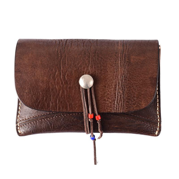 Tan Cool Leather Mens Long Wallet Brown Clutch Wallet Vintage Large Long Wallet NY02782009