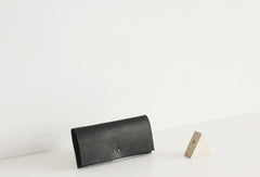 Handmade leather personalized custom clutch purse long wallet purse clutch women
