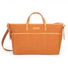 Canvas Leather Mens Simple Portable Caramel Tote Bag Shoulder Bag Army Green Diagonal Bag for Men