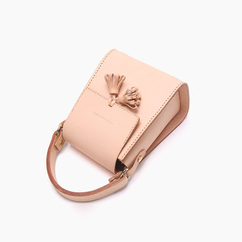 Lovely Handmade Leather Womens Mini Handbags Purse Shoulder Bags for Women