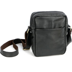 Brown Leather Mens CasualSmall Vertical Courier Bag Messenger Bags Black Postman Bag For Men
