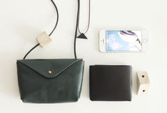 Handmade leather purse phone bag shoulder bag cossbody bag purse women