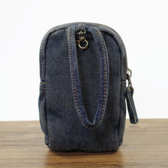 Denim Jean Womens Mens Mobile Bag Wristlet Bag Jean Blue Clutch Purse For Women