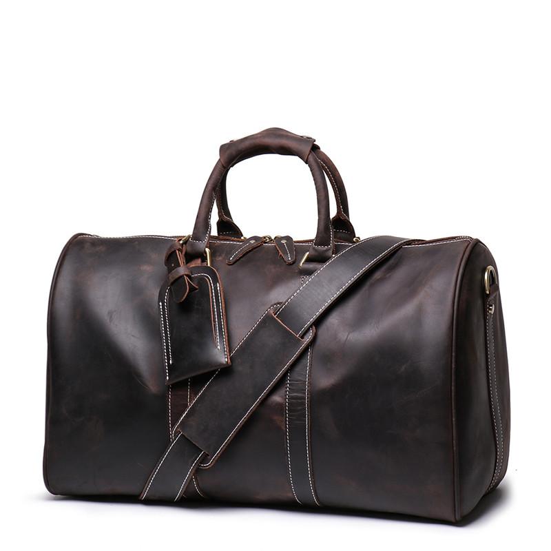 Cool Leather Mens 15 inch Brown Large - Side View