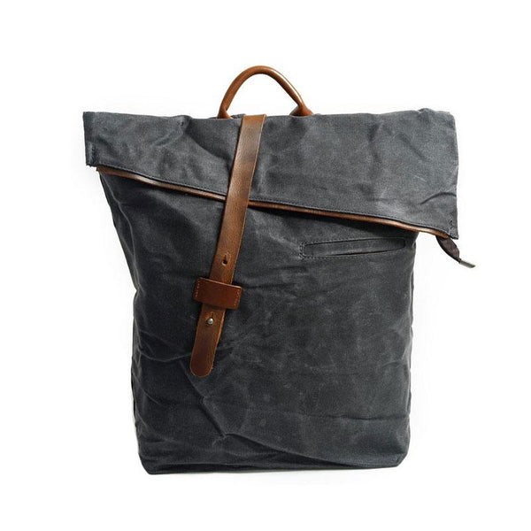 Badass Canvas Mens Travel Backpack Canvas School Backpack Laptop Backpack for Me QGX01551090