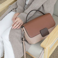 Minimalist Leather Womens Stylish Handbag Work Purse Shoulder Bag for Women