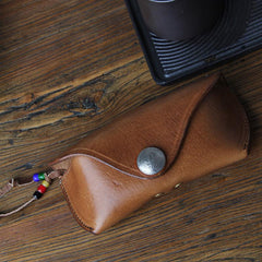 Handmade Mens Womens Cool Wooden Leather Glasses Case Glasses Box Glasses Holder Eyeglass Case