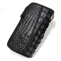 Handmade Leather Mens Chain Biker Wallet Cool Leather Wallet Long Phone Wallets for Men