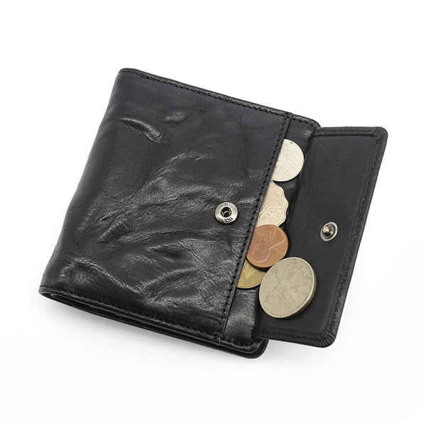 Leather Mens Front Pocket Wallet Small Wallet Slim Wallet billfold Card Wallet f SEP01381013