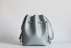 Genuine Leather Bucket Bag Purse Bag Shoulder Bag for Women Leather Crossbody Bag - EverHandmade
