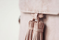 Handmade leather beige purse phone bag shoulder bag cossbody bag purse women - EverHandmade