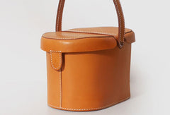 Handmade Leather handbag bucket bag Camel for women leather shopper bag - EverHandmade