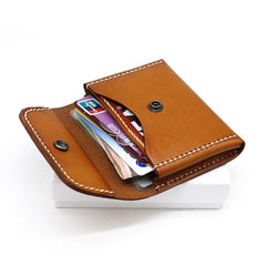 Leather Mens Card Wallets Front Pocket Wallet Small Cool Change Wallet for Men