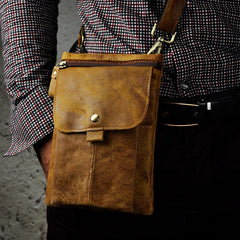 Leather Cell Phone Holster Belt Pouch for Men Waist Bags BELT BAGs Shoulder Bag For Men