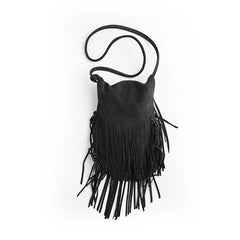 Handmade WOMENs LEATHER Tassels Shoulder Bag Vintage Crossbody Purse With tassels