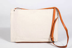 Leather Shoulder Bag Messenger Bag Canvas Bag Shoulder Bag Purse For Women - EverHandmade