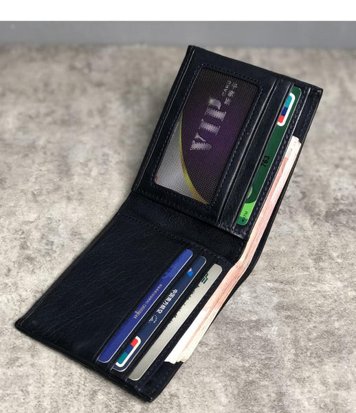 Cool Leather Mens Black Bifold billfold Wallets Small Wallet U.S. Map Wallets Fr YBL01382088