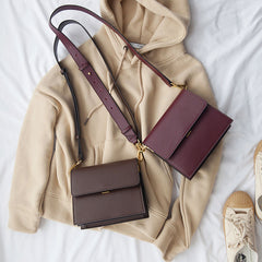 Minimalist Leather Womens Stylish Shoulder Bag Crossbody Purse for Women