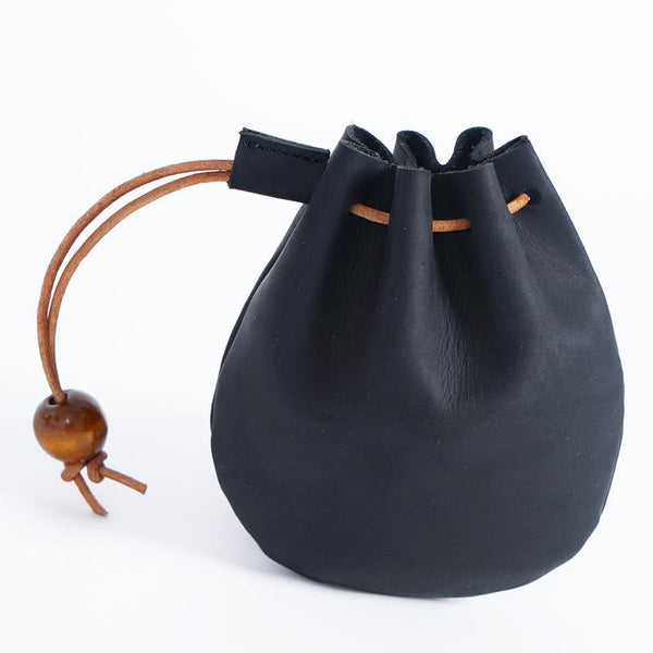Black Women Mens Leather Coin Purse Coin Pouch Change Case Mini Leather Pouch Fo FY00382226
