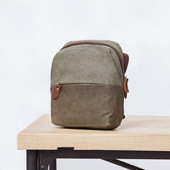 Mens Canvas Gray Cool Messenger Bag Side Bag Canvas Shoulder Bag for Men